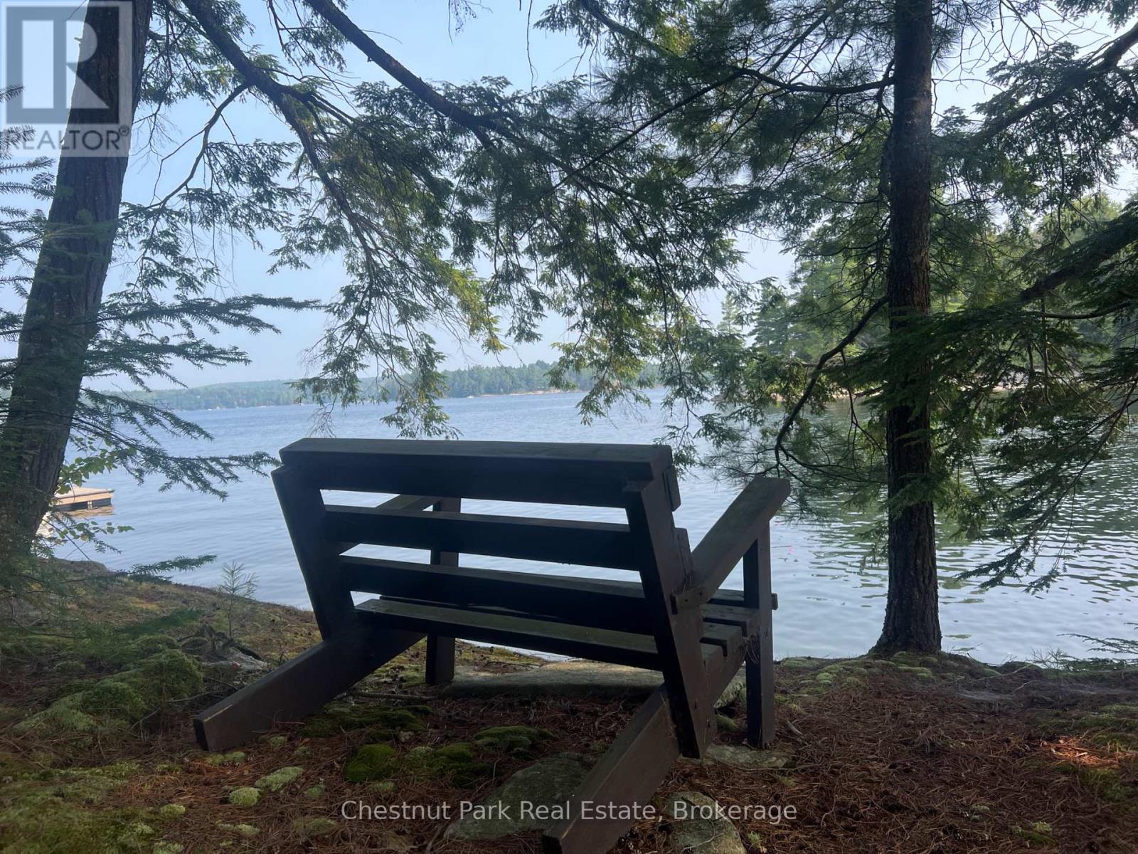 Bench to take in the long lake views