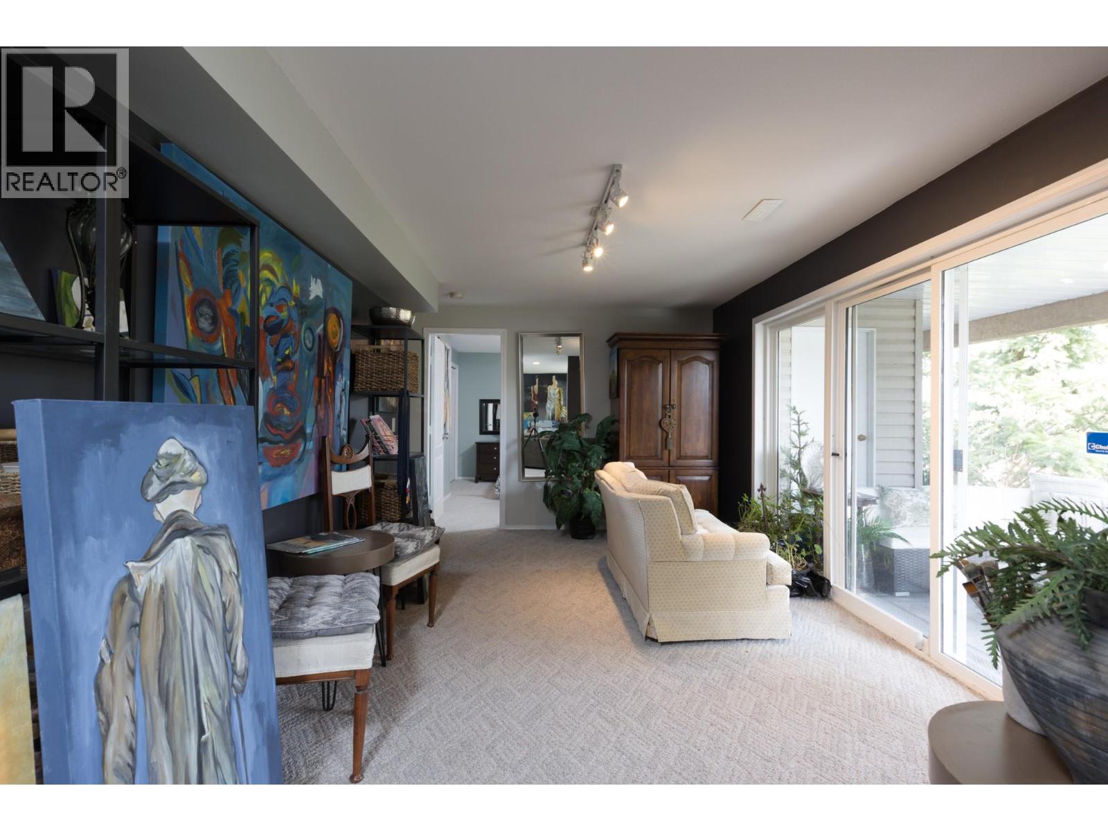 Seating Area with Doors to Patio