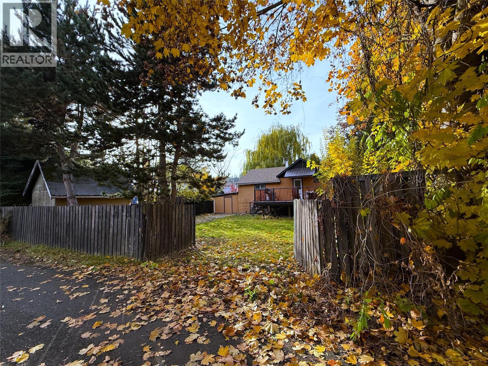 Rear alley view through 14' access gate