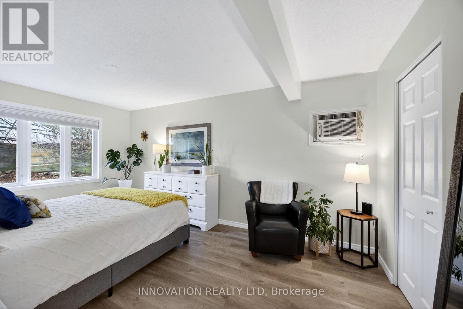 Master bedroom with walk-in closet