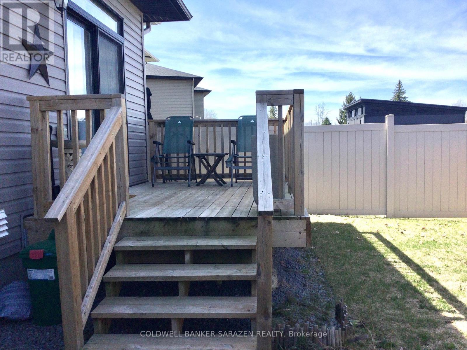 Nice deck off of dining room