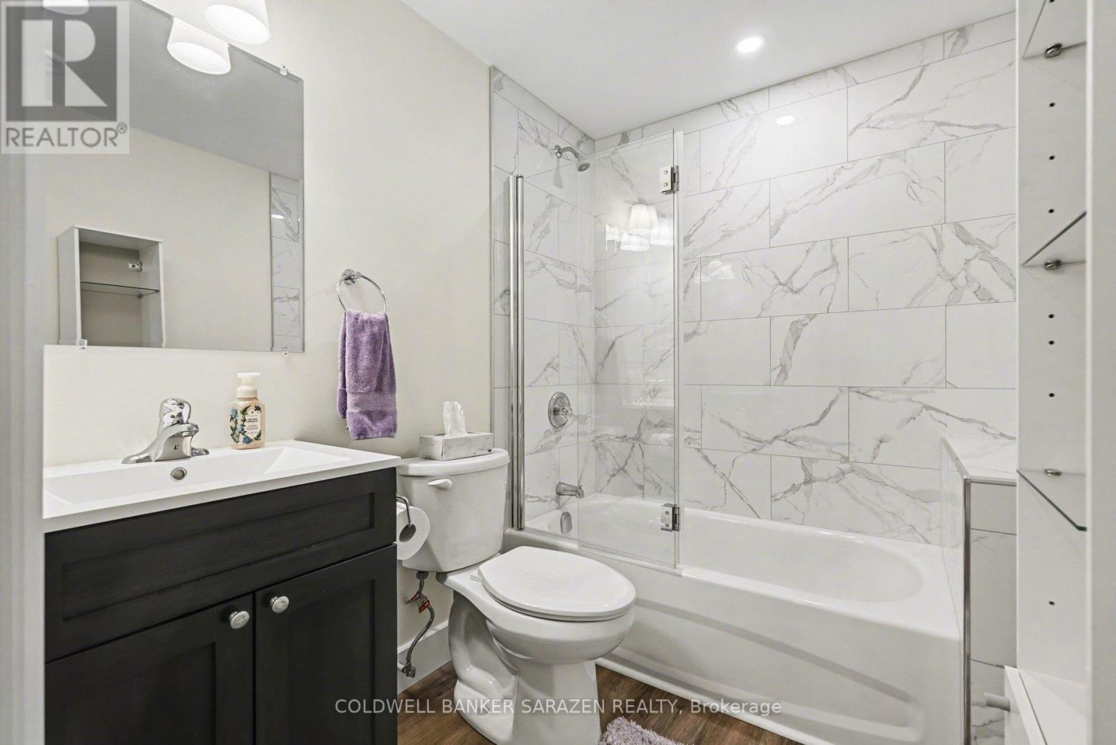 Basement full bath with heated floors