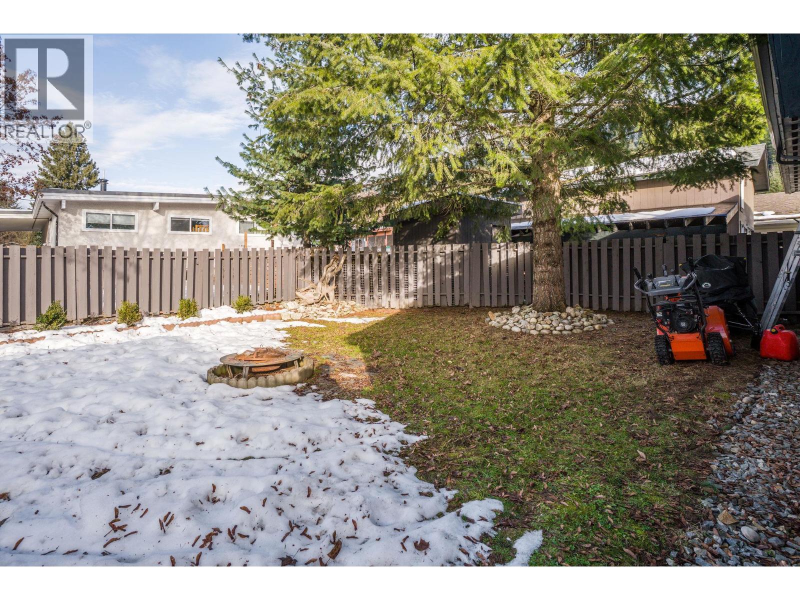 Fenced yard