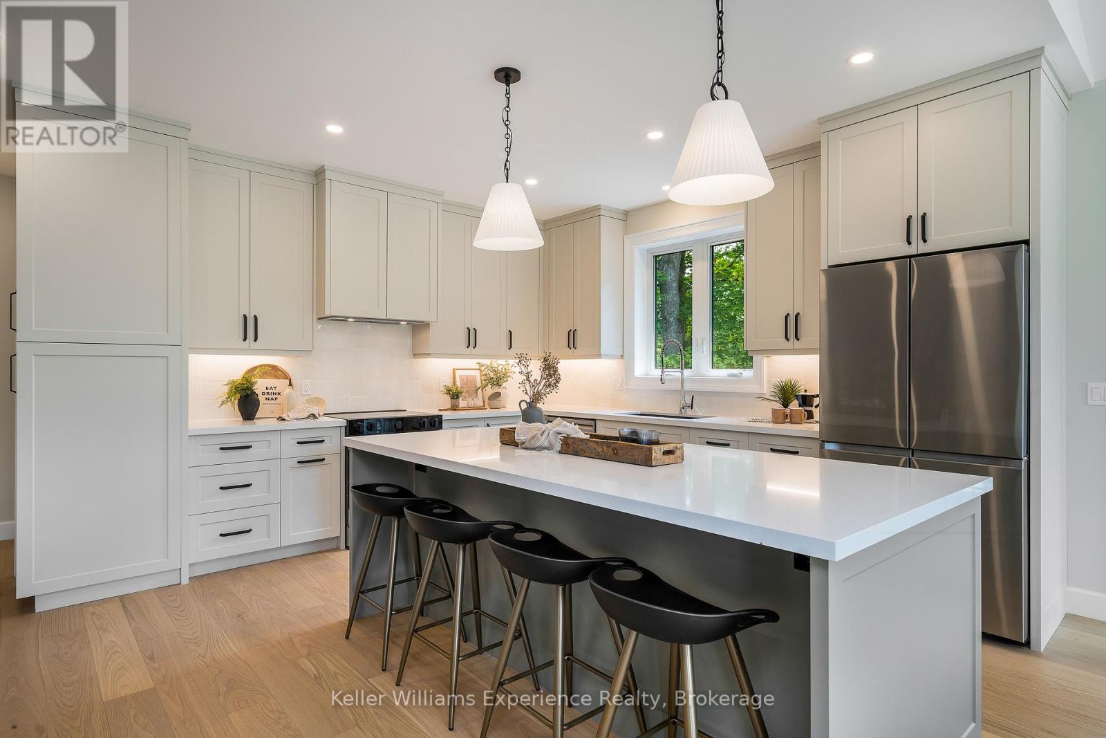 Full-Height, Solid Wood Custom Cabinetry