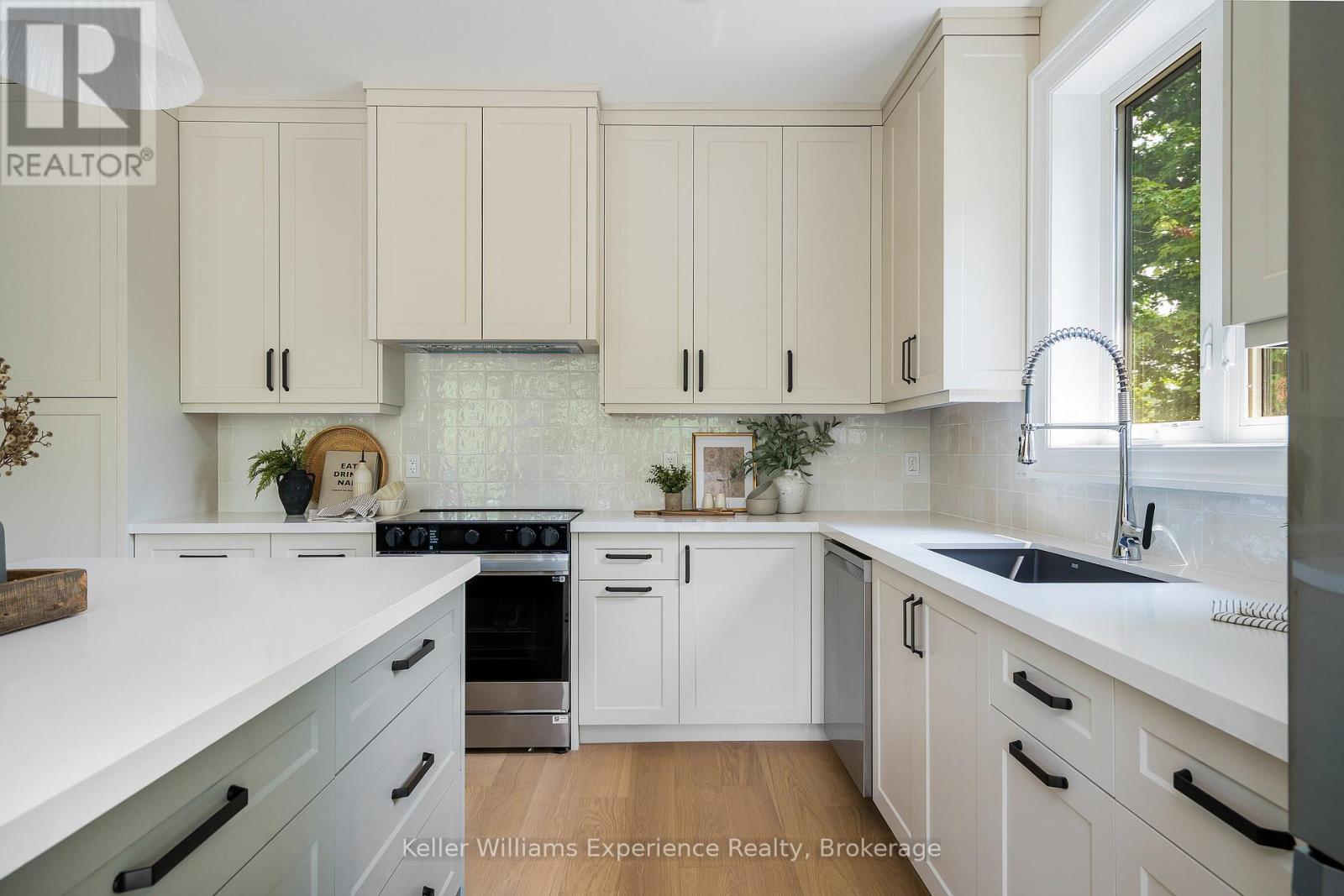 Paired with Artisanal Handcrafted Tile Backsplash