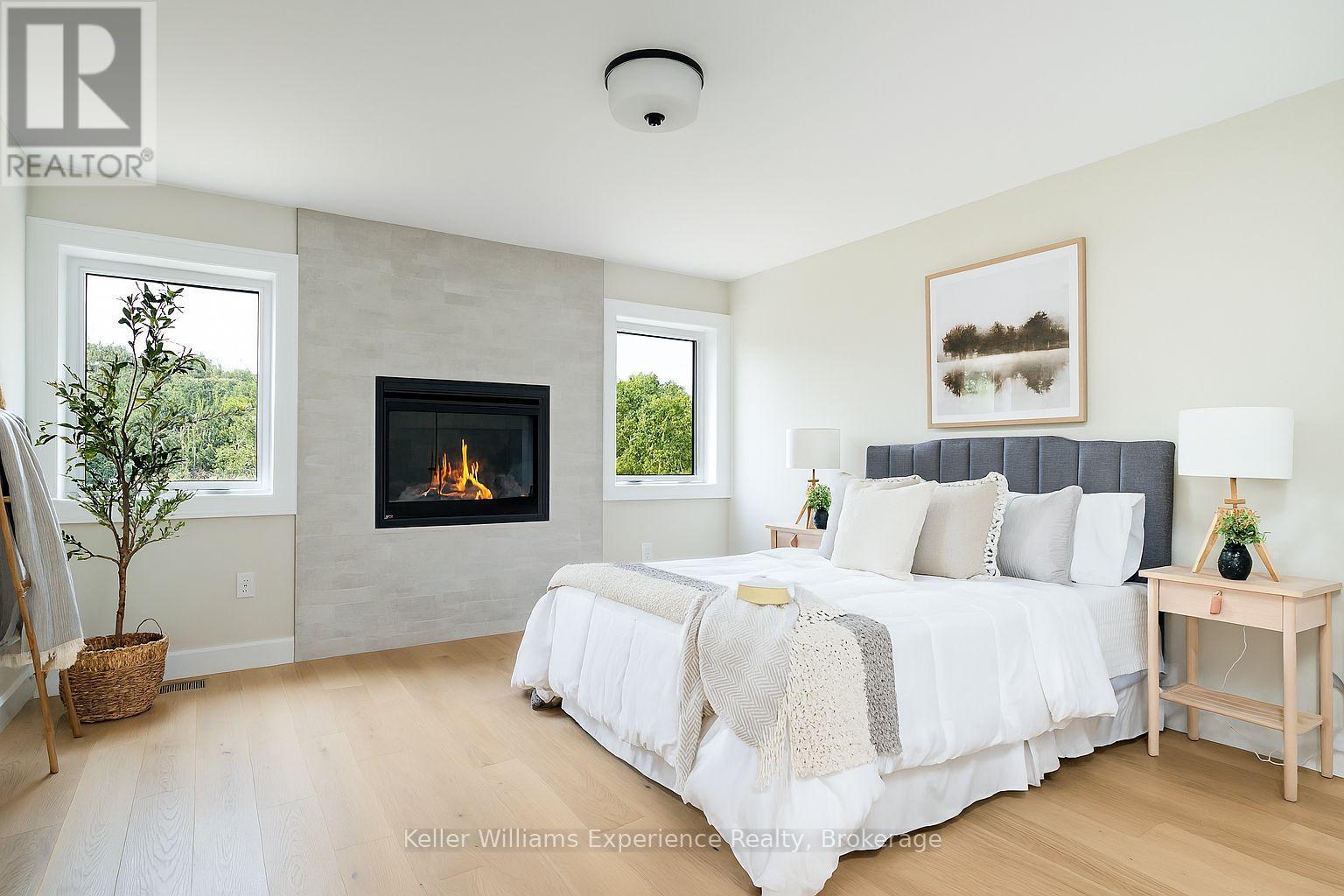 To the Second Bedroom with Private Fireplace