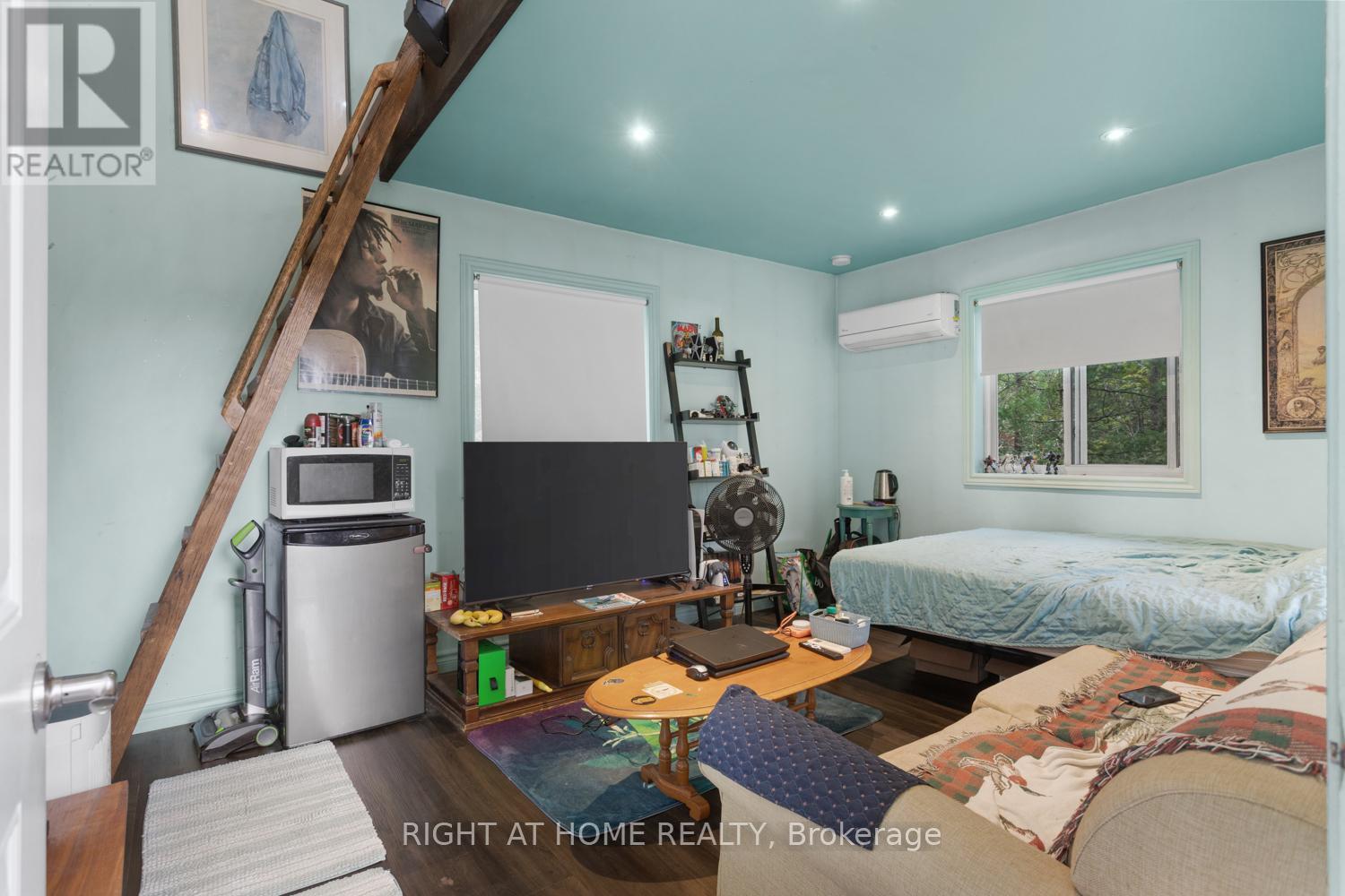 Bunkie/Studio has a loft