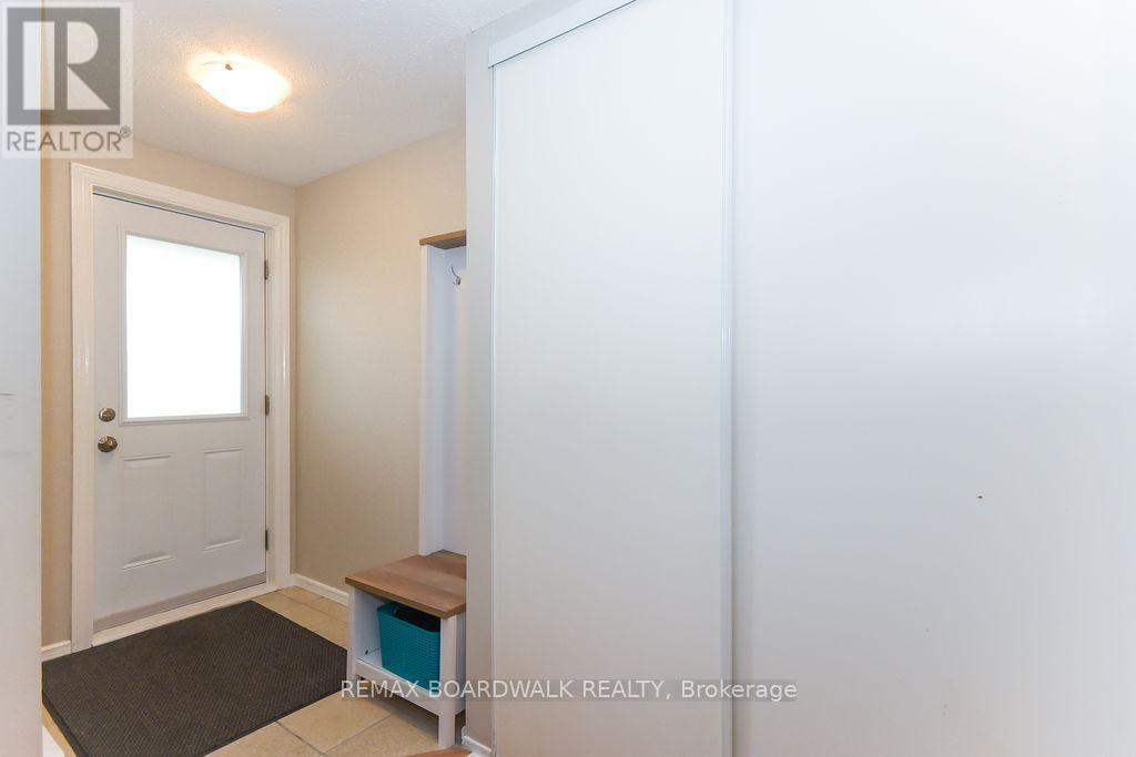 Foyer area with extra large front closet