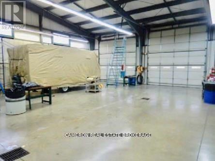 Commercial garage with drive through door