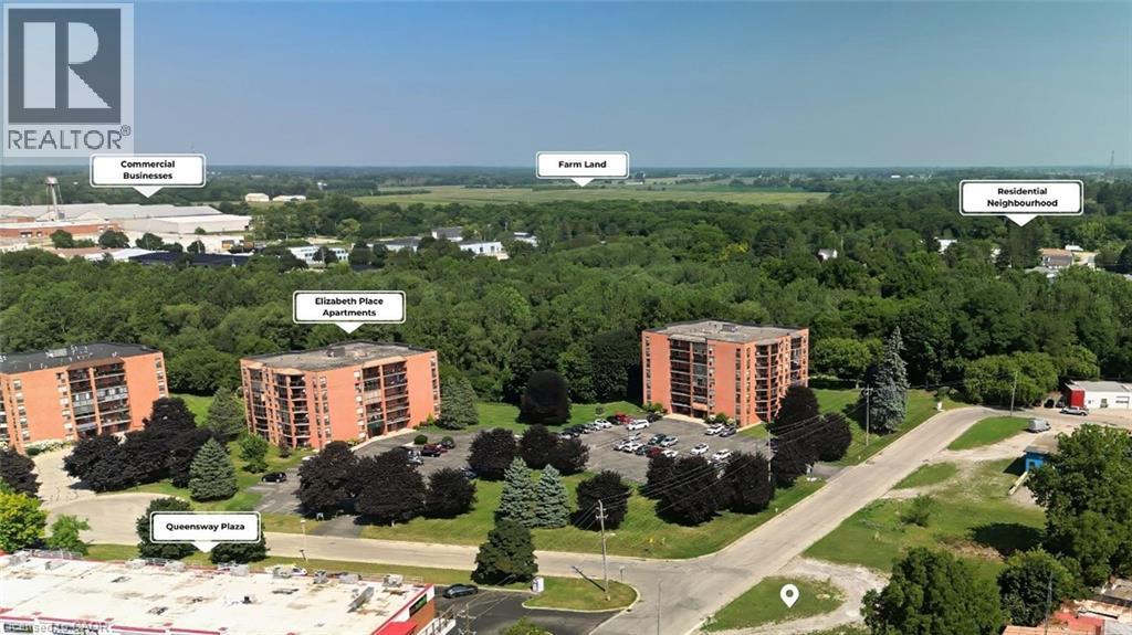 Bird's eye view of a heavily wooded area