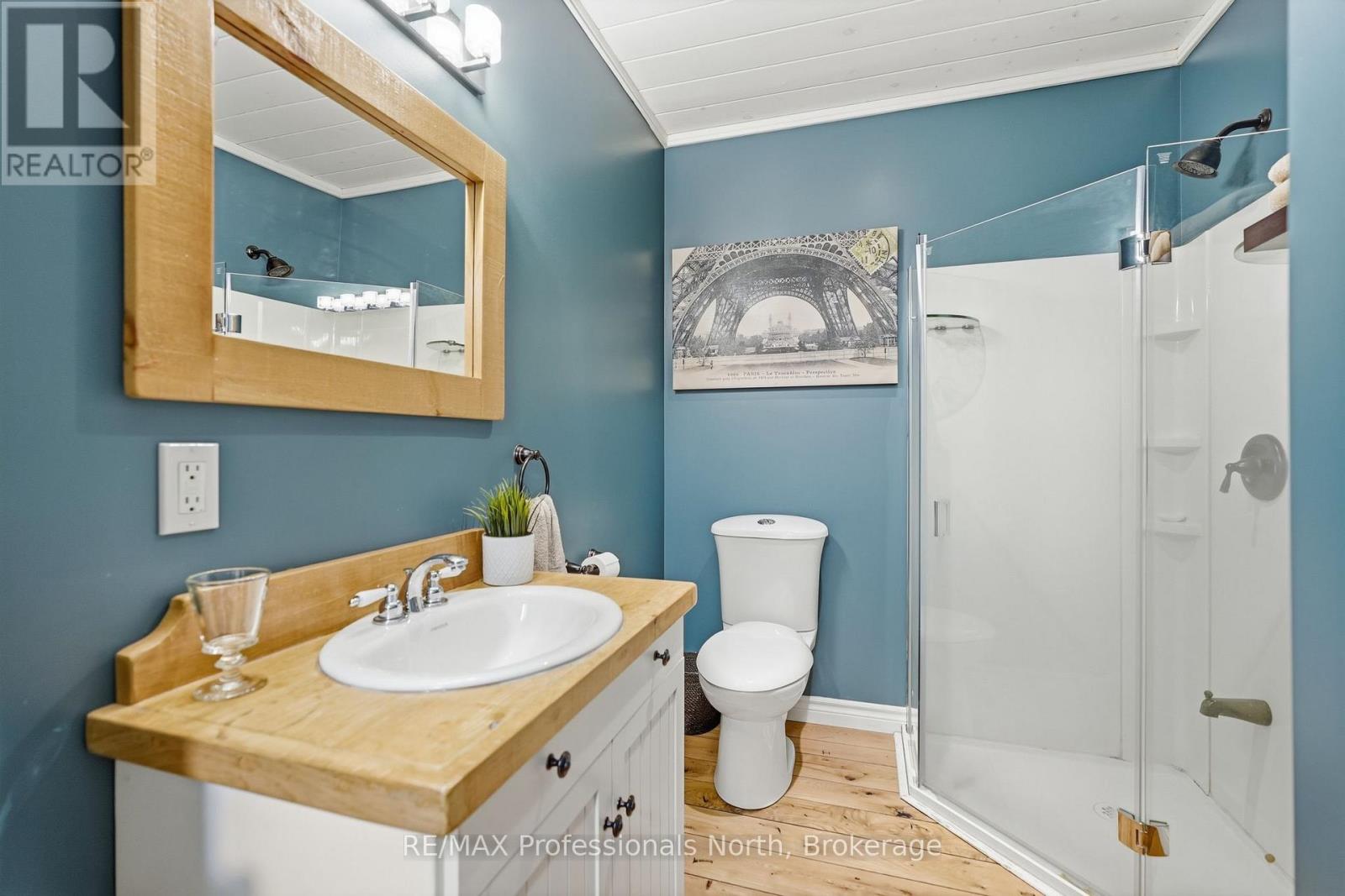 Lower level 3 piece bathroom.