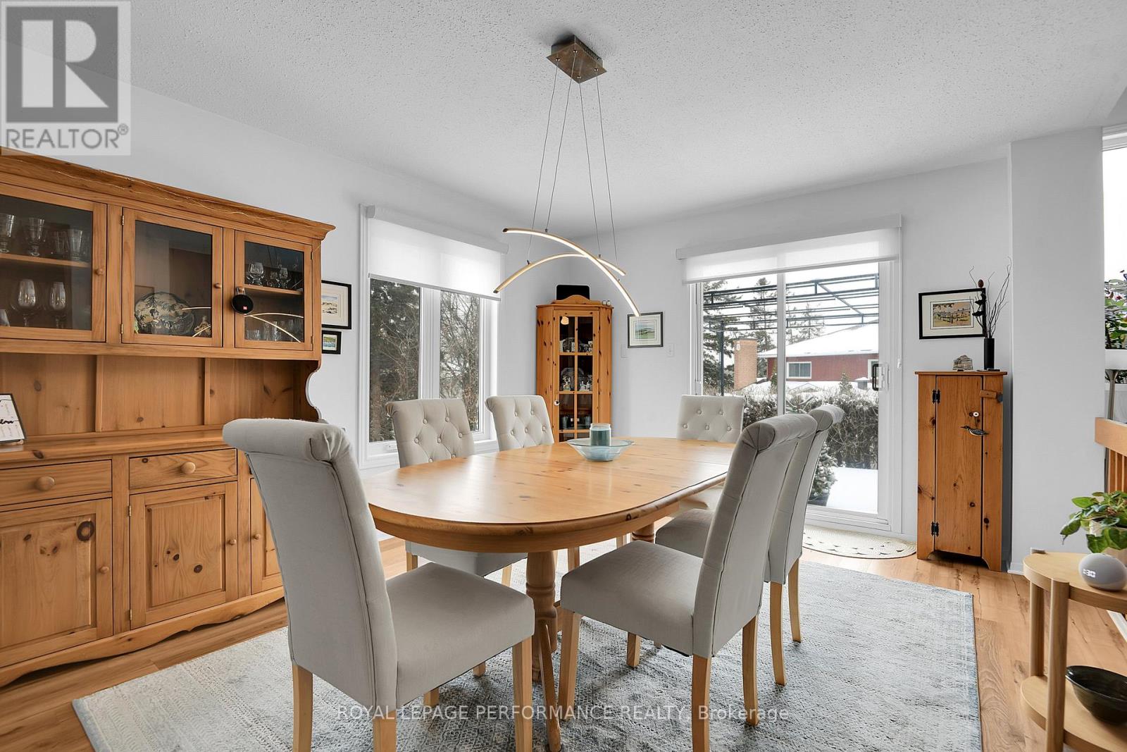 Dining Rm w/patio doors to back deck