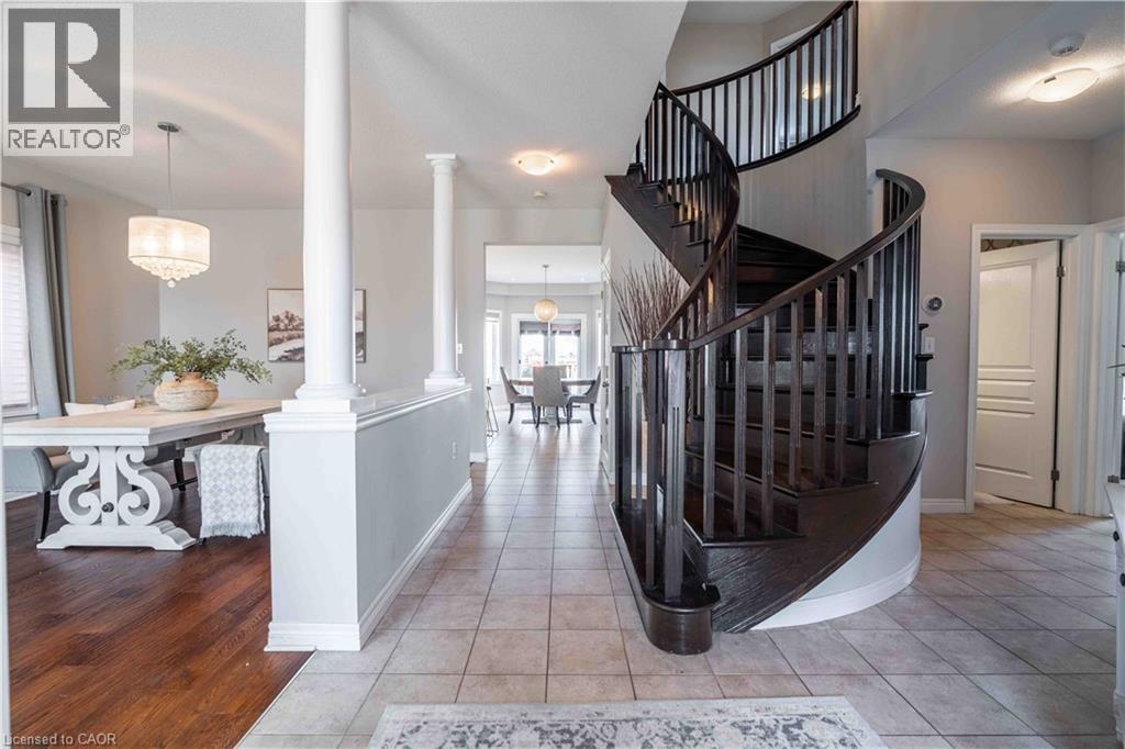 Elegant central staircase