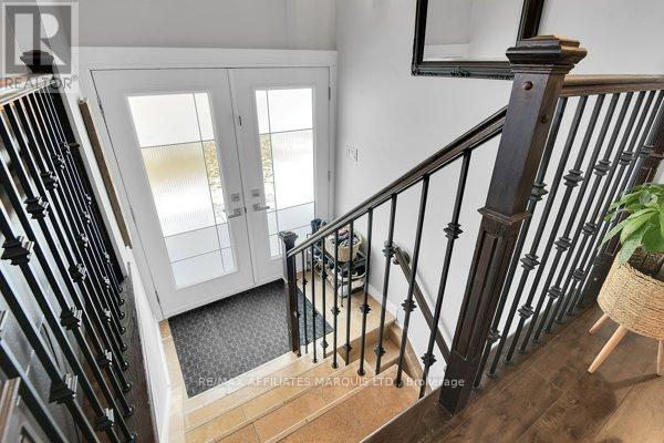 Entrance to main level and basement