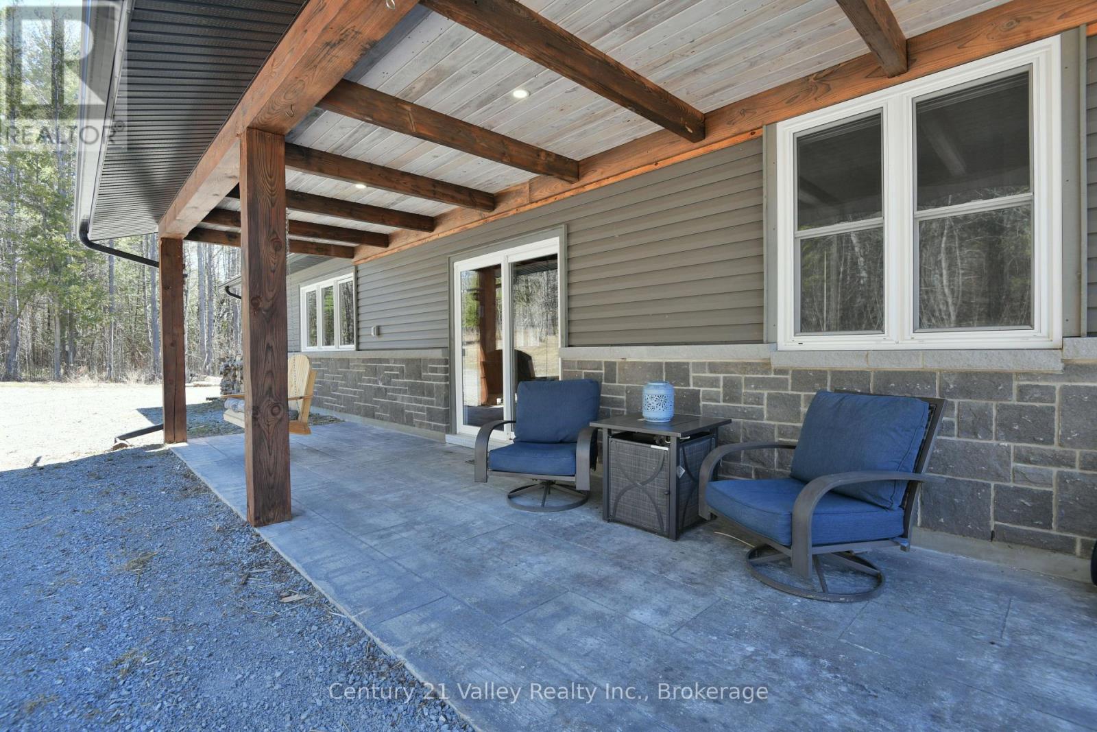 Stamped concrete patio