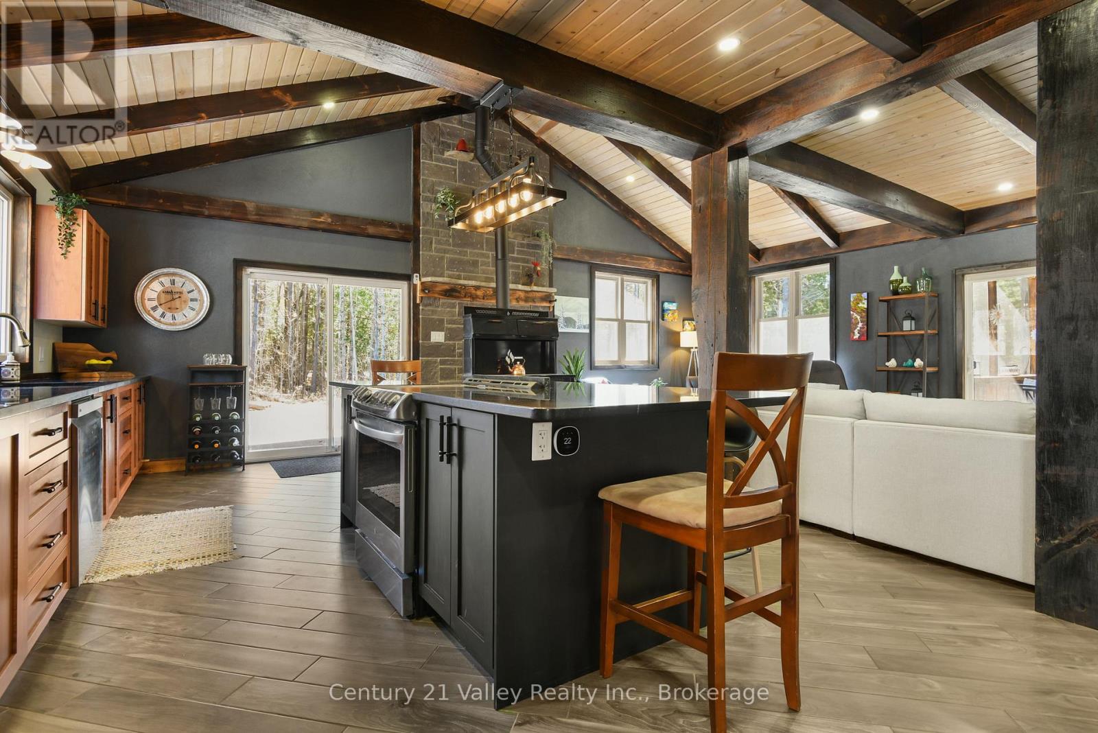 Vaulted wood and beam ceilings