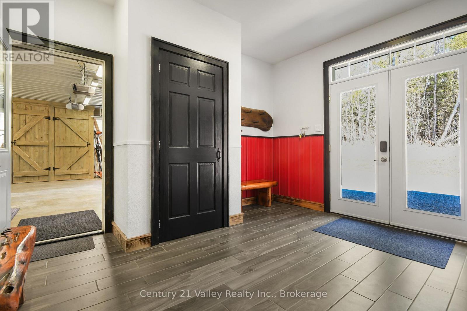 Attached double car garage off the foyer