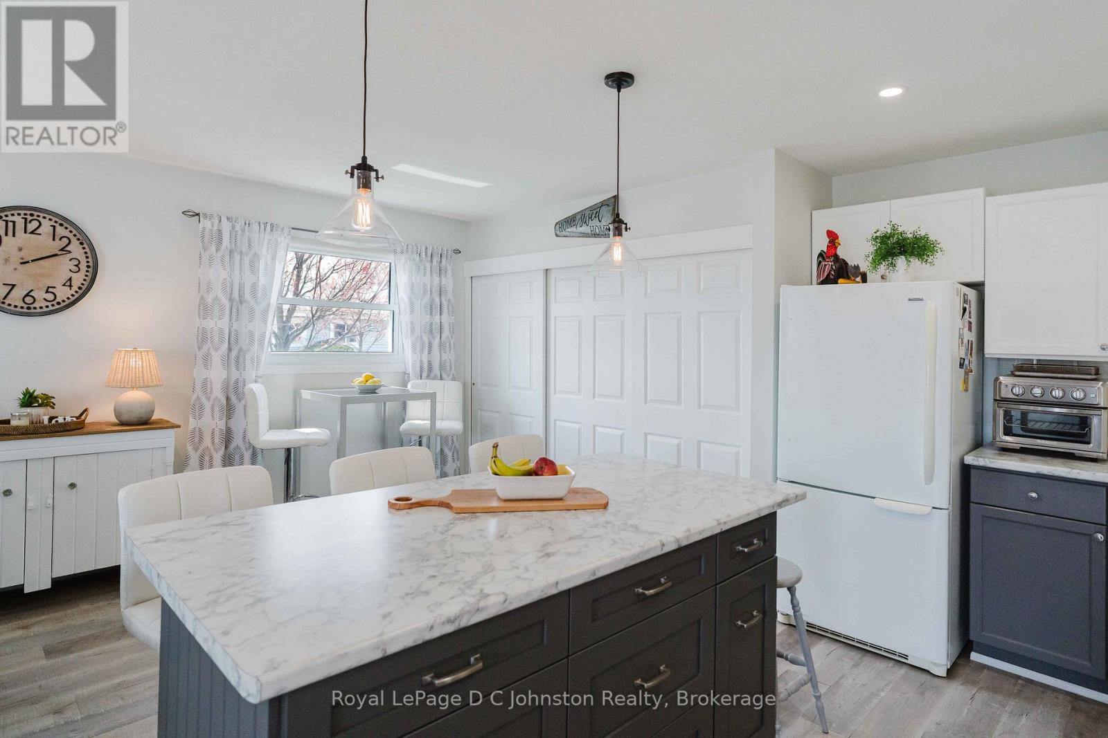 Built in Pantry behind closet doors, smart storage