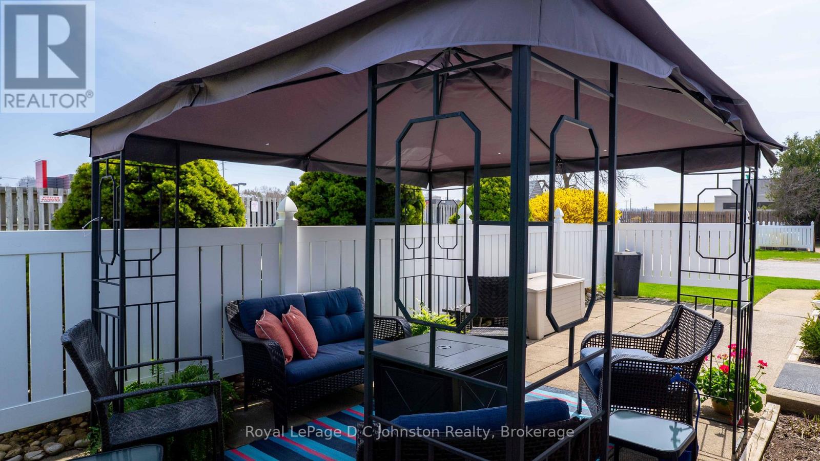 Gazebo + Patio Furniture + Fire table included!