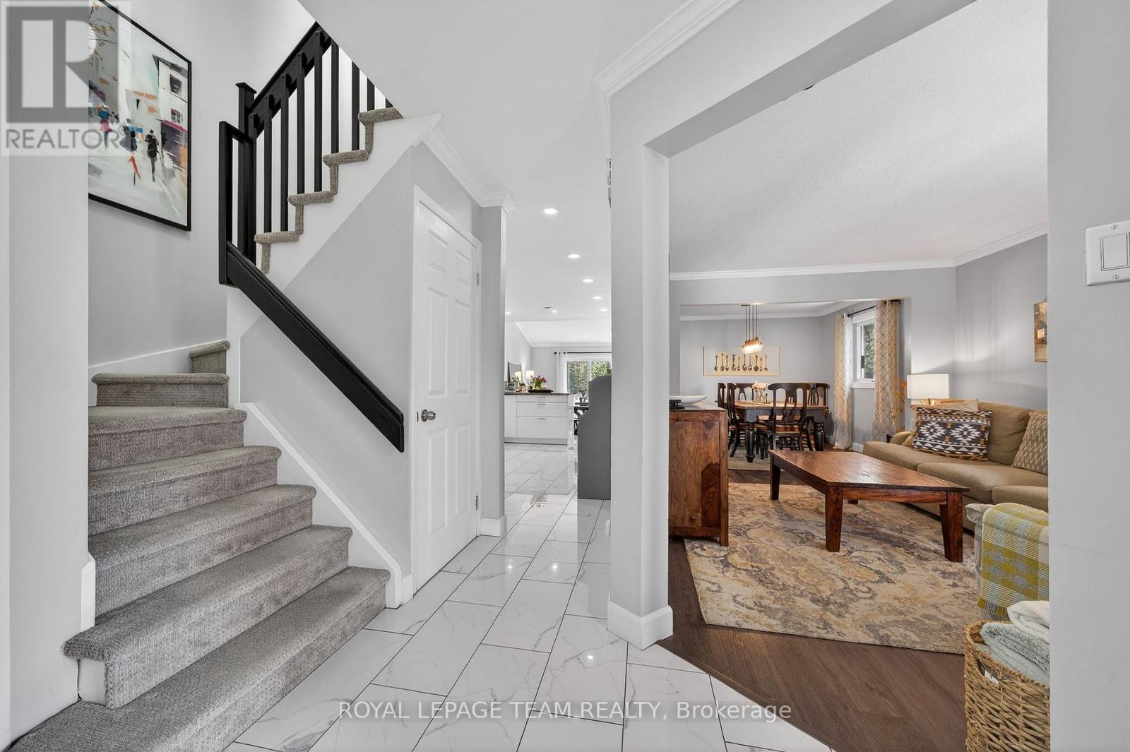 Highend  plush carpets on stairs!