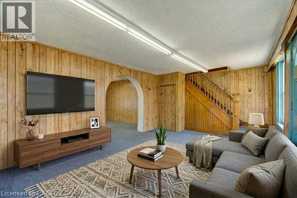 virtually staged living room