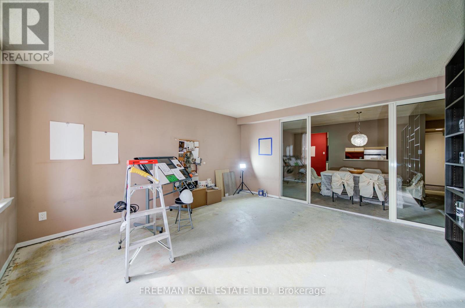 Living room looking inward to the dining room.