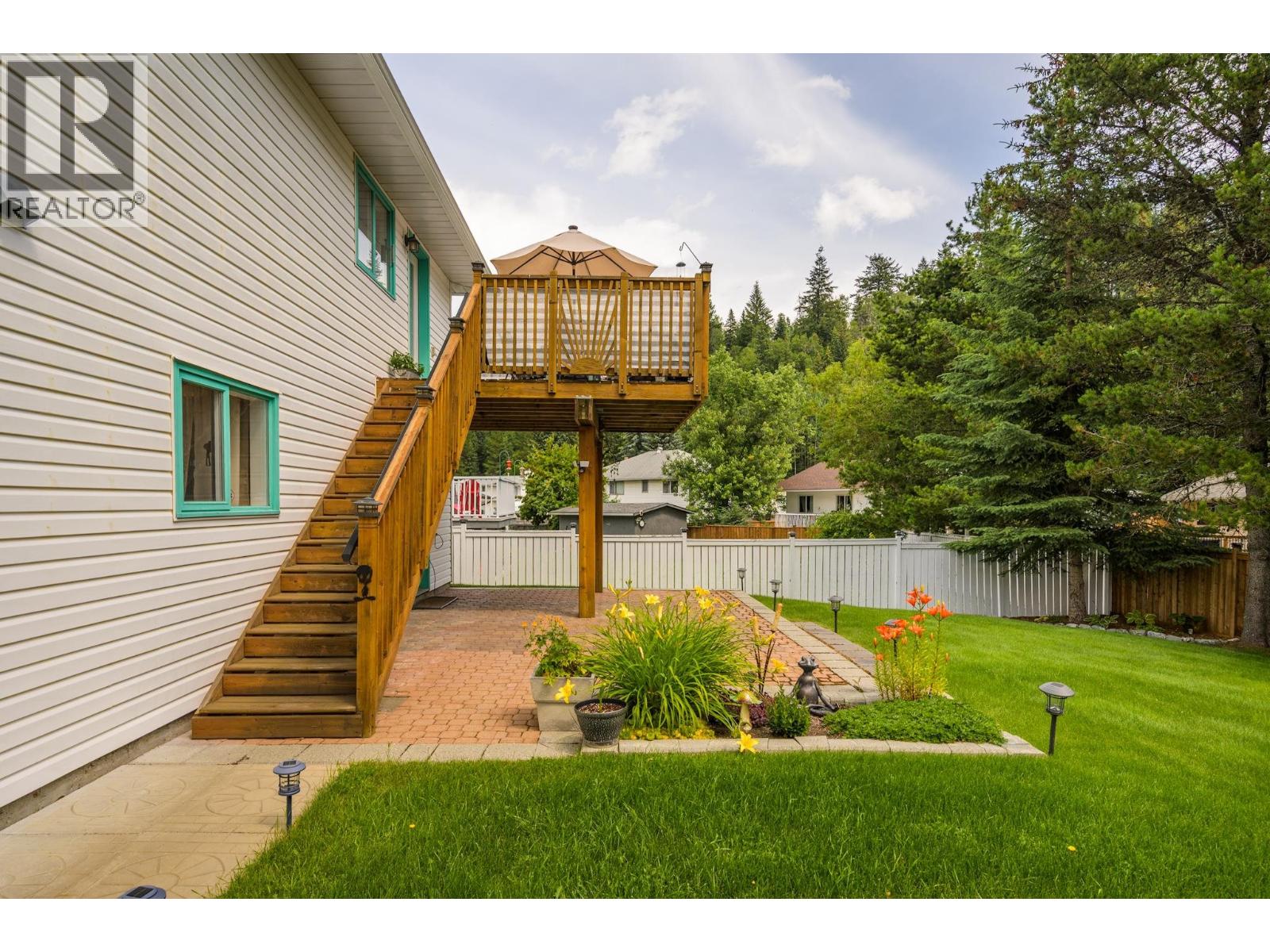 Backyard of 1917 CLEARWOOD CRESCENT · Prince George, BC