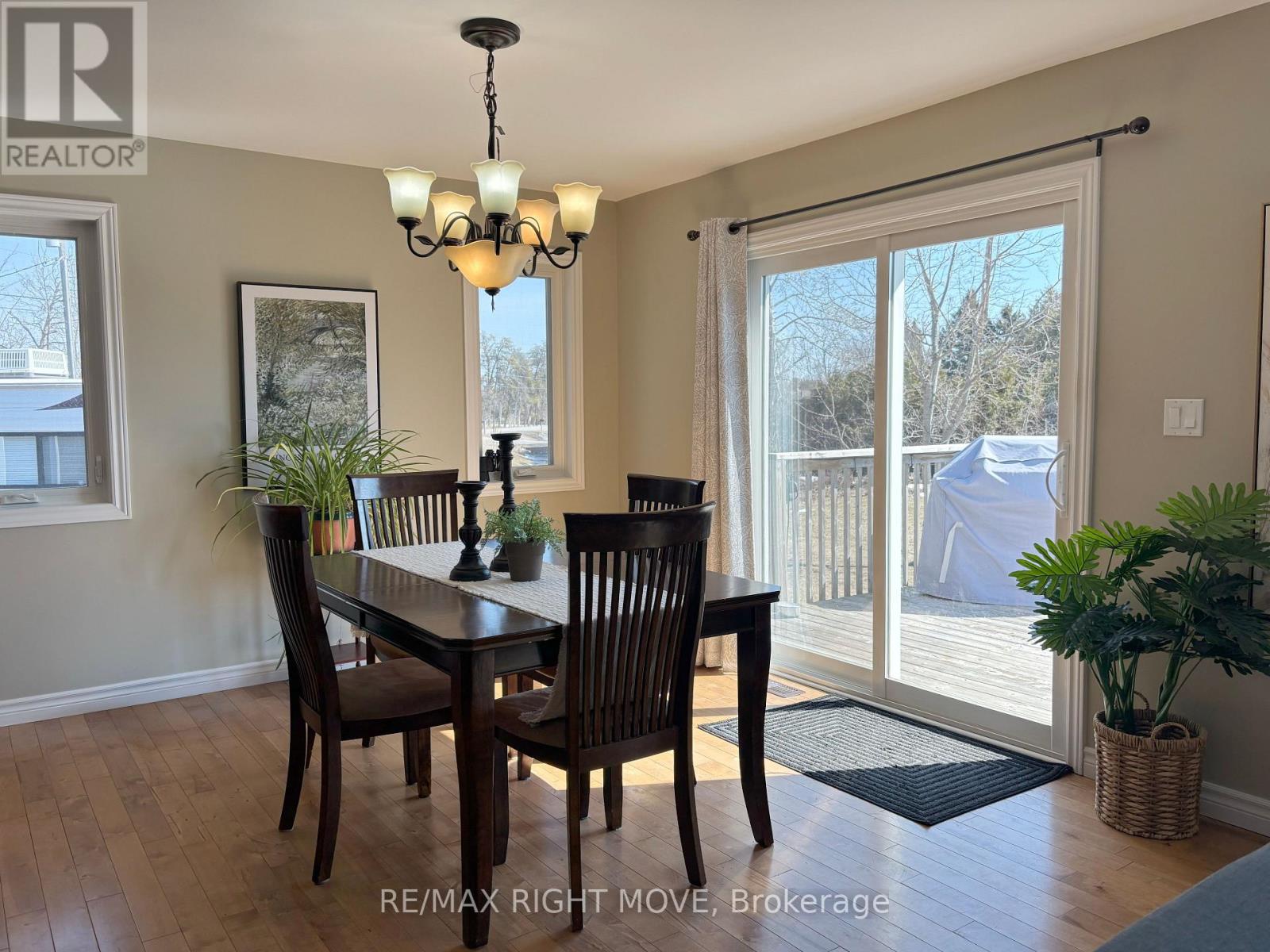Bright dining area