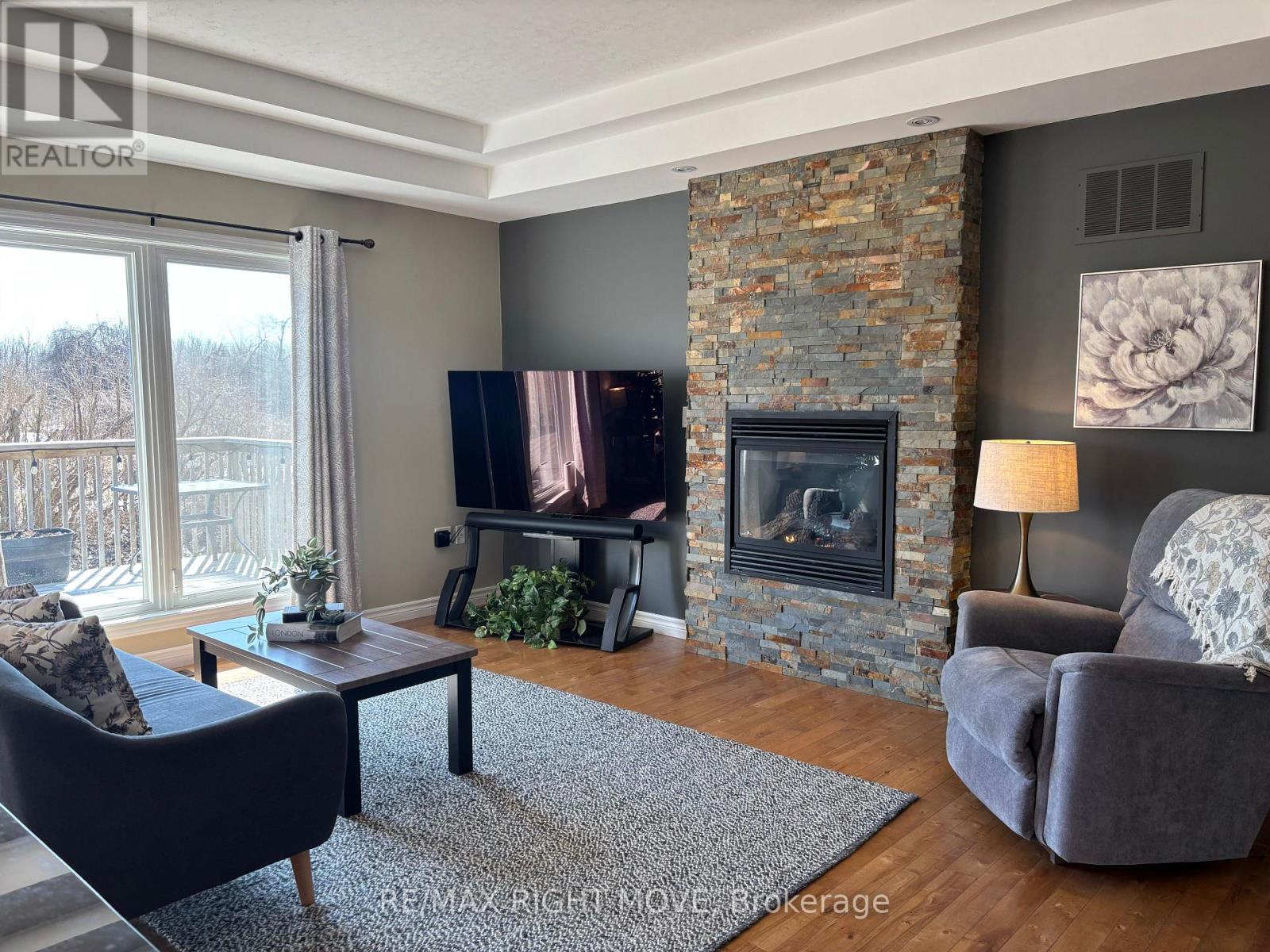 fireplace feature wall