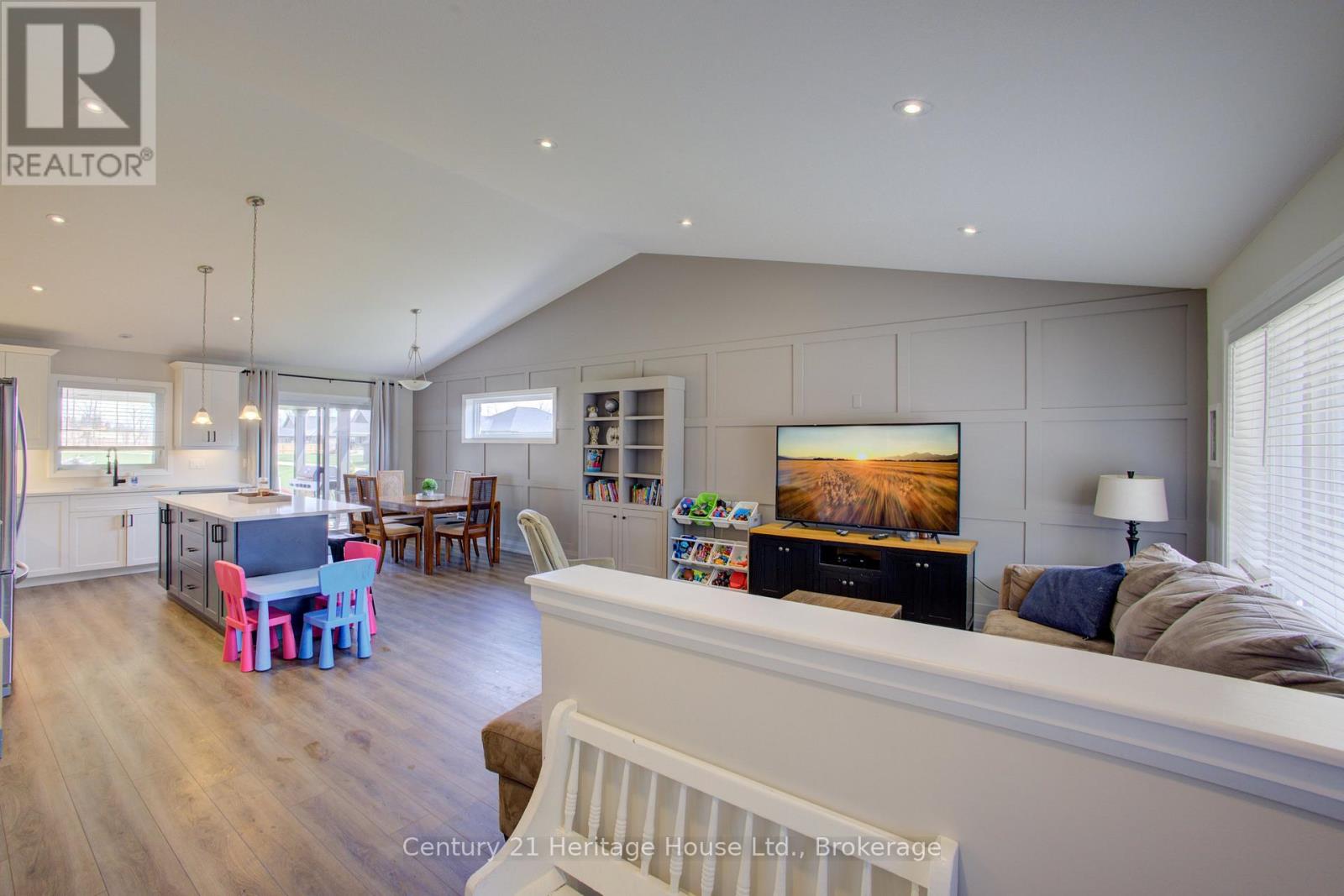 Family room into Dining area