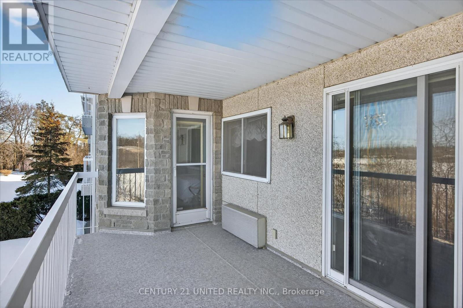large resurfaced covered balcony