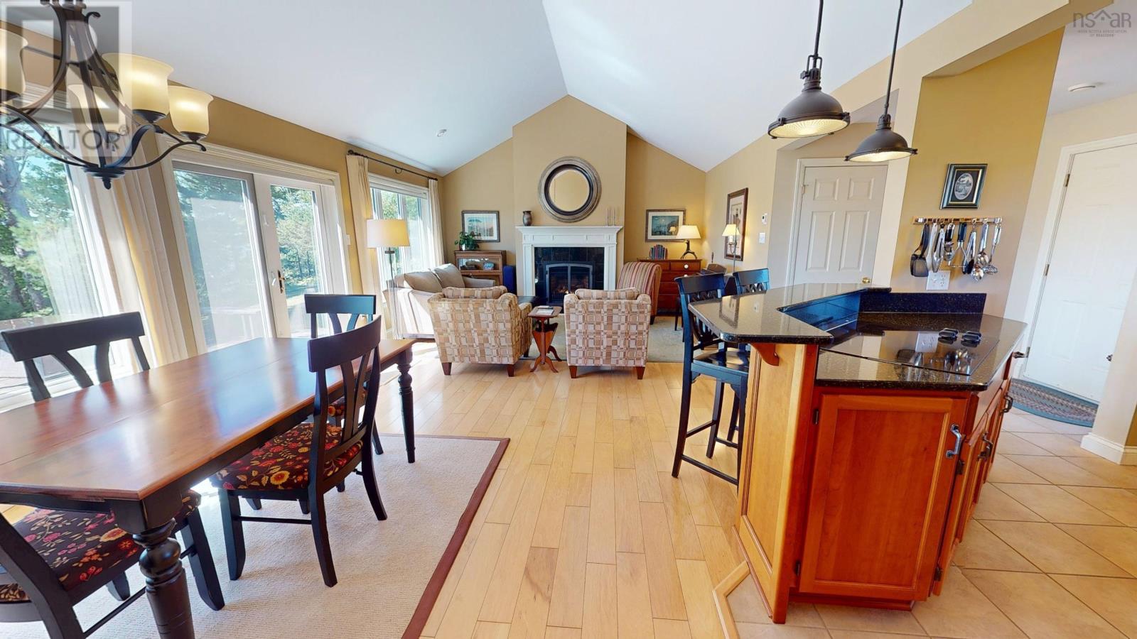 Open concept dining and living room