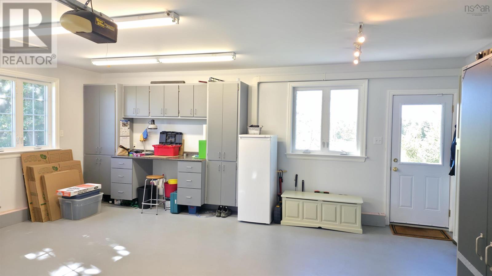 Attached two car garage