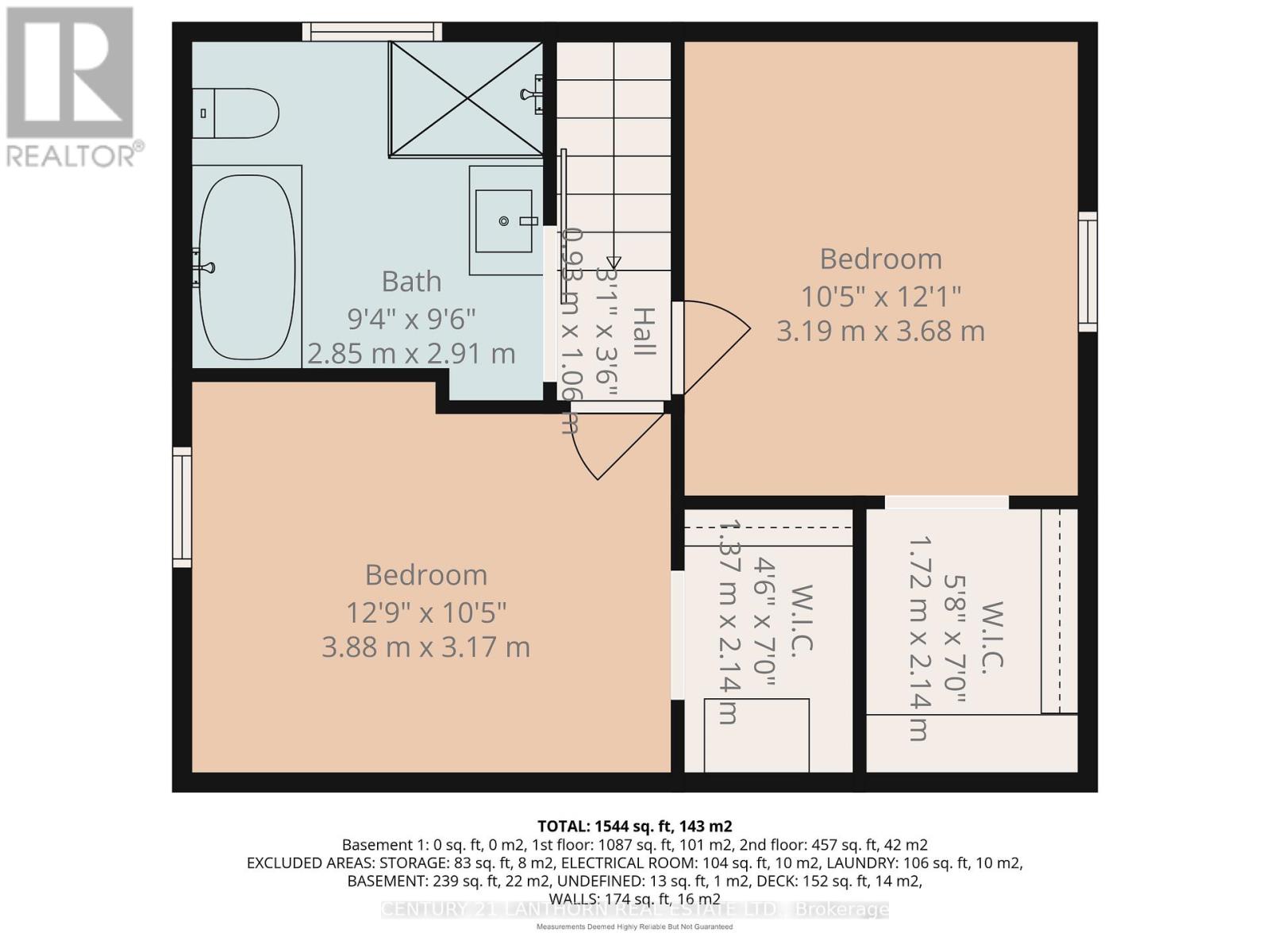 upper level floor plan