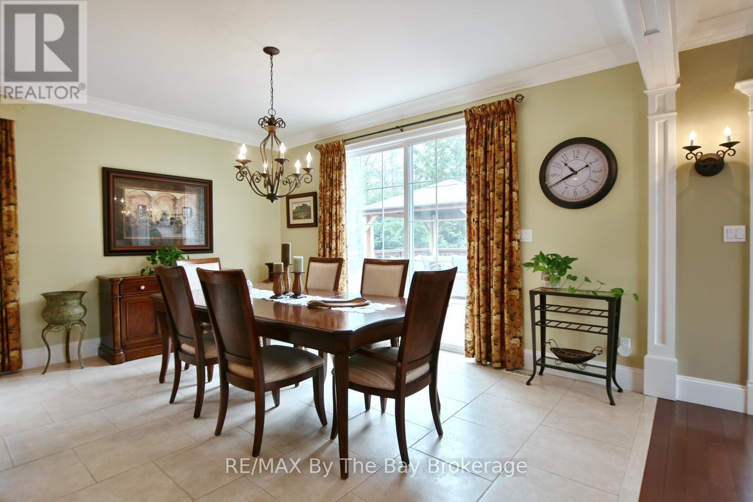 Dining Area with Patio Doors to Private Deck