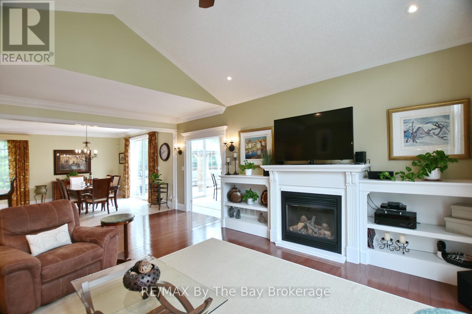 Living Area with Gas Fireplace