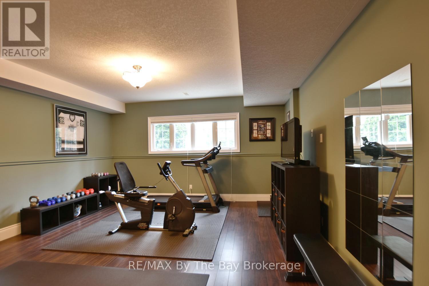 Family Room/Exercise Room with Large Windows