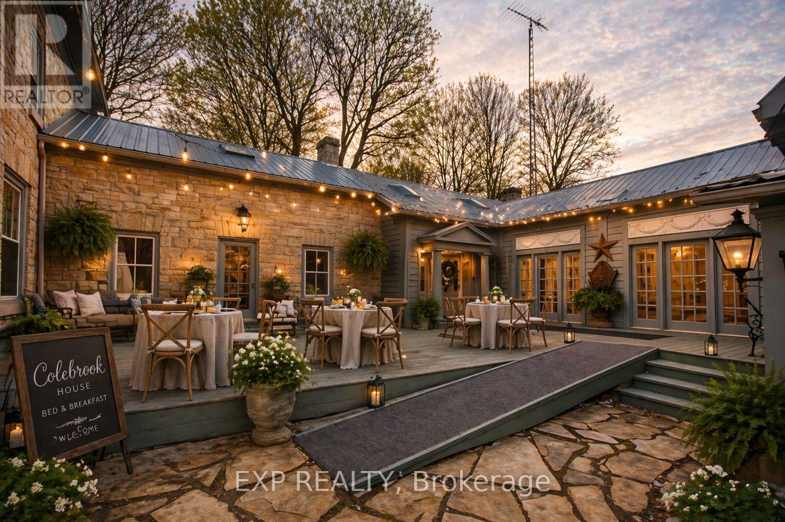 Concept for Bed and Breakfast outdoor seating