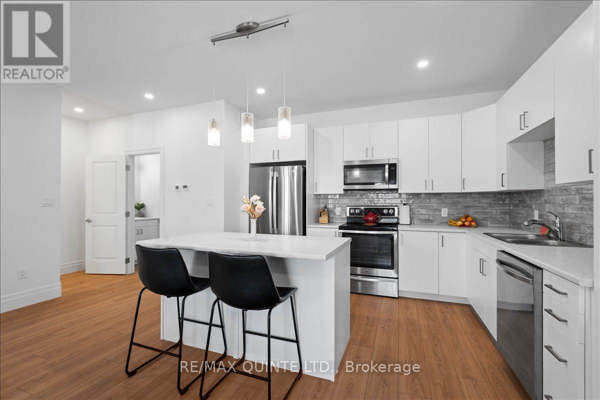 very nice open concept kitchen/living and dining