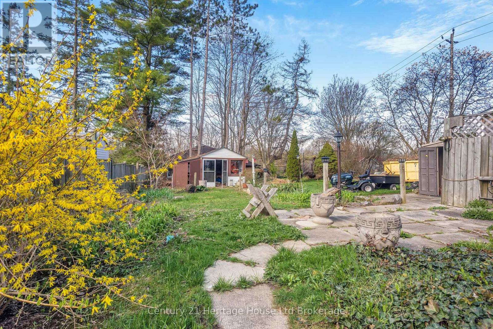Backyard potting shed