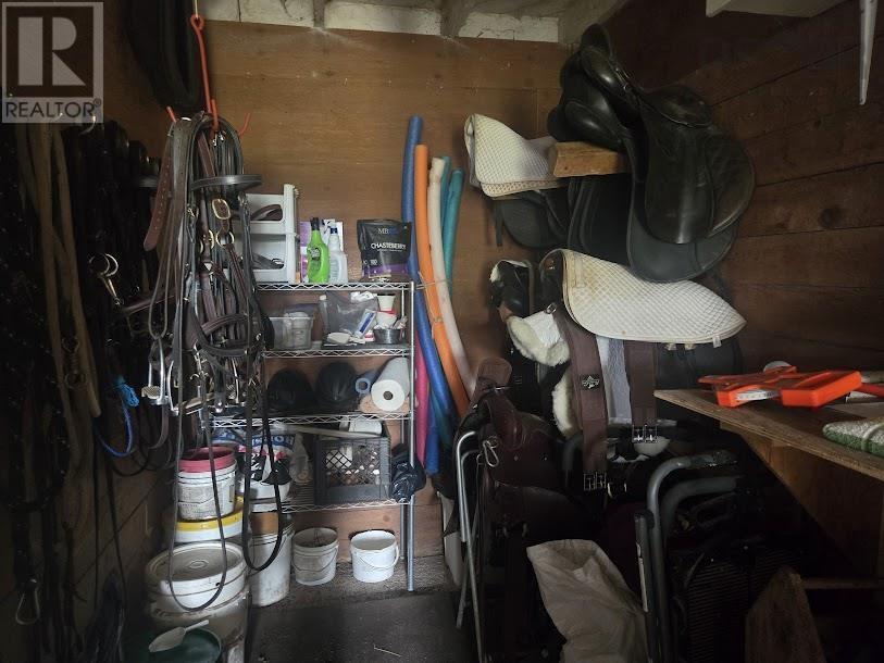 Tack room in horse barn