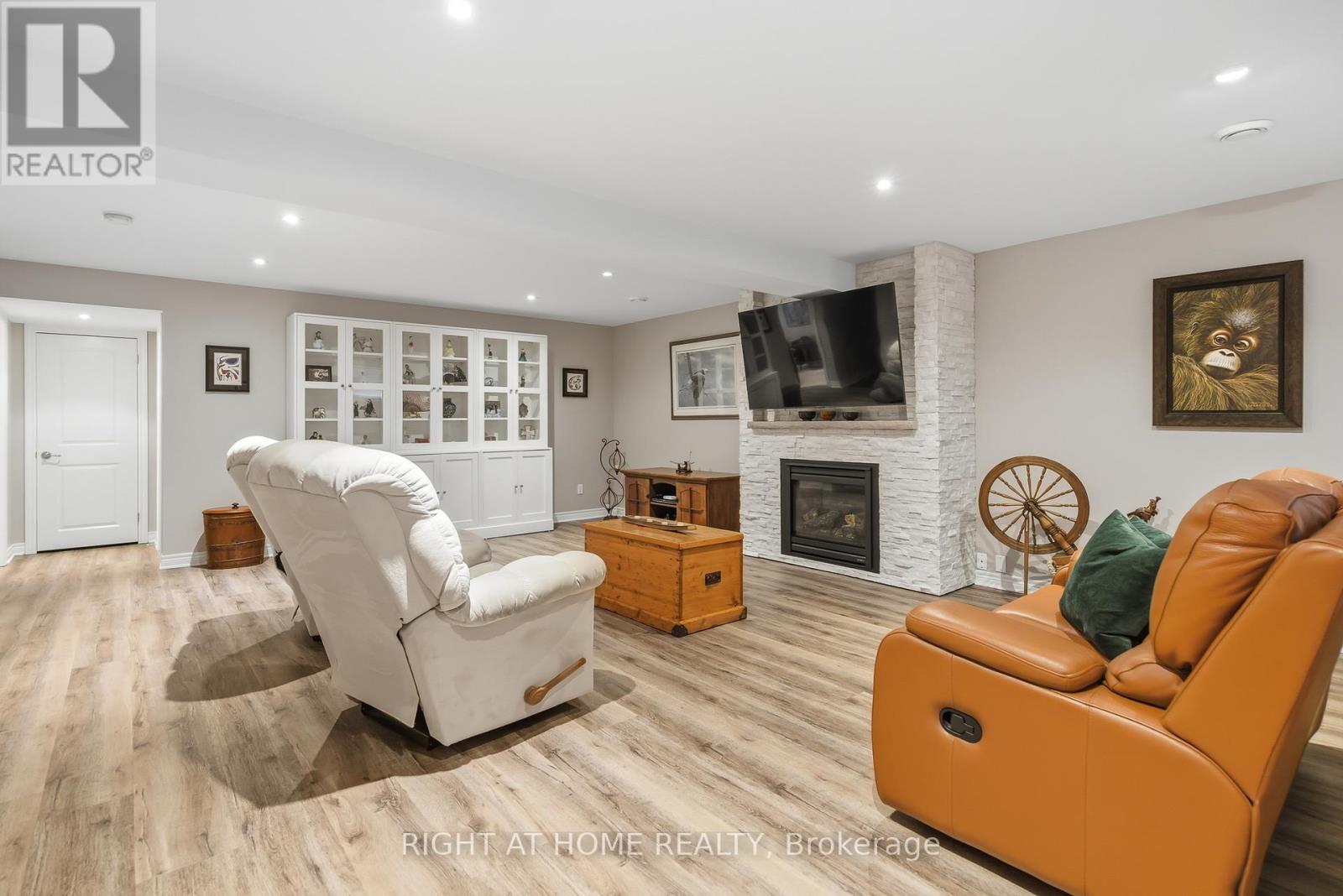 Stunning Lower level, lux vinyl floors