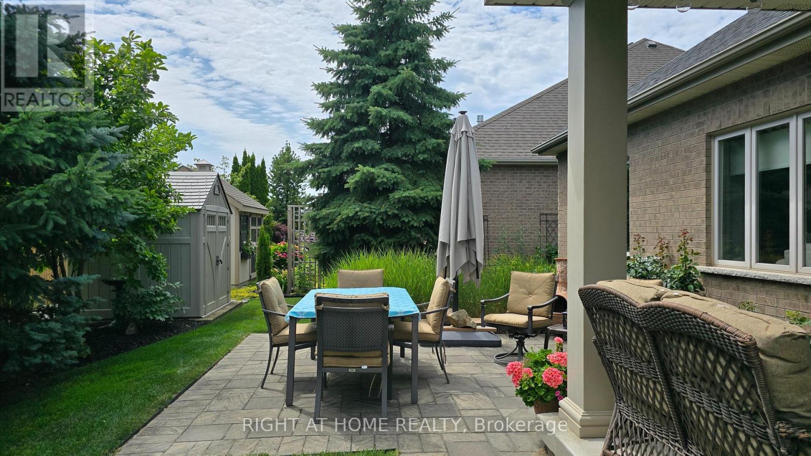 Custom Stone Pavers and shed