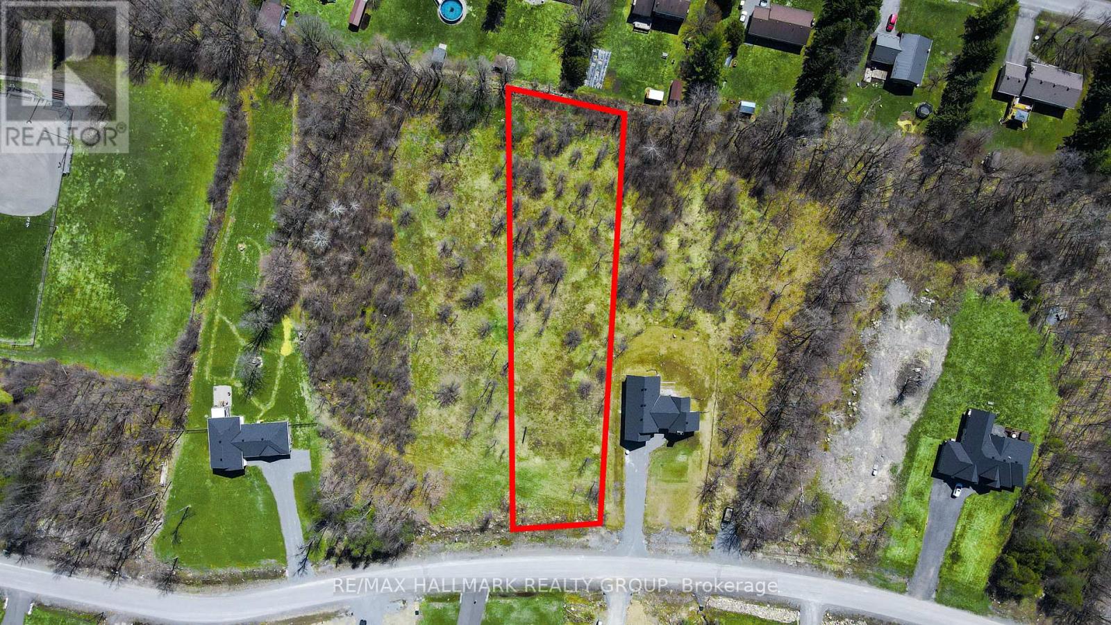 Nestled on a quiet, tree-lined street.