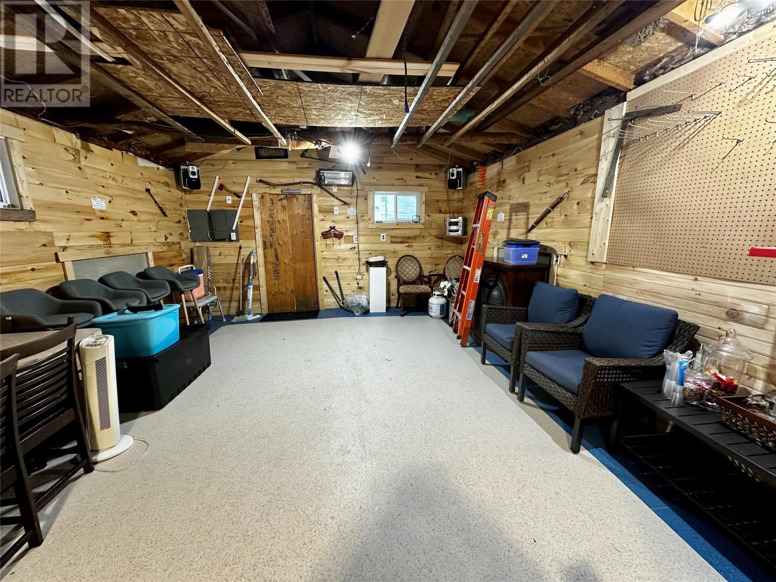 Shed interior