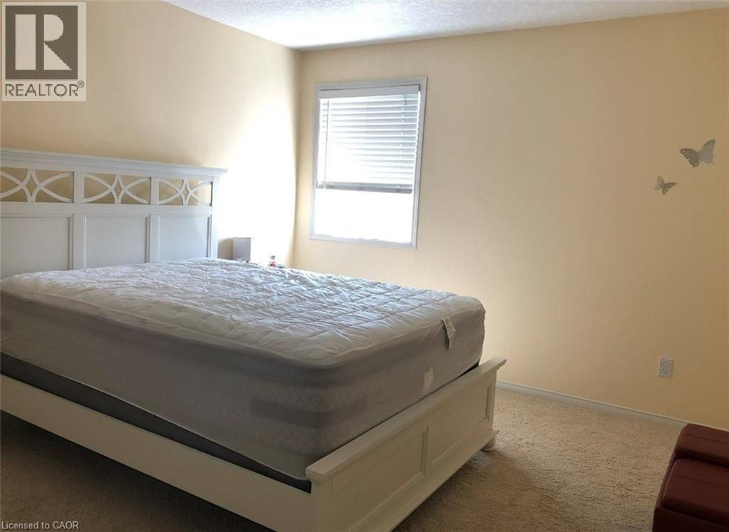 Neutral-toned interior featuring carpet flooring and a single window with blinds