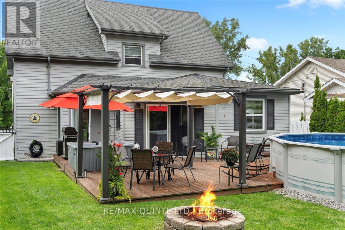 Back deck with gazebo