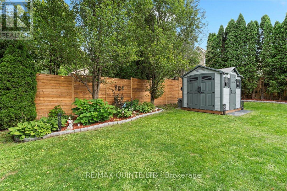 Large private backyard with shed