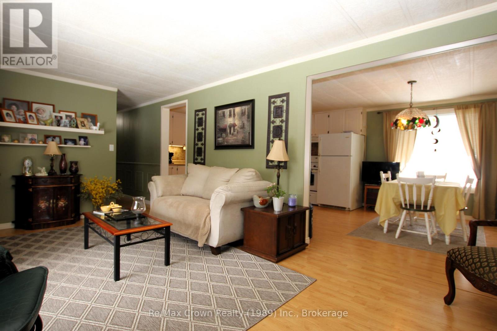 Living room open to Dining/Kitchen