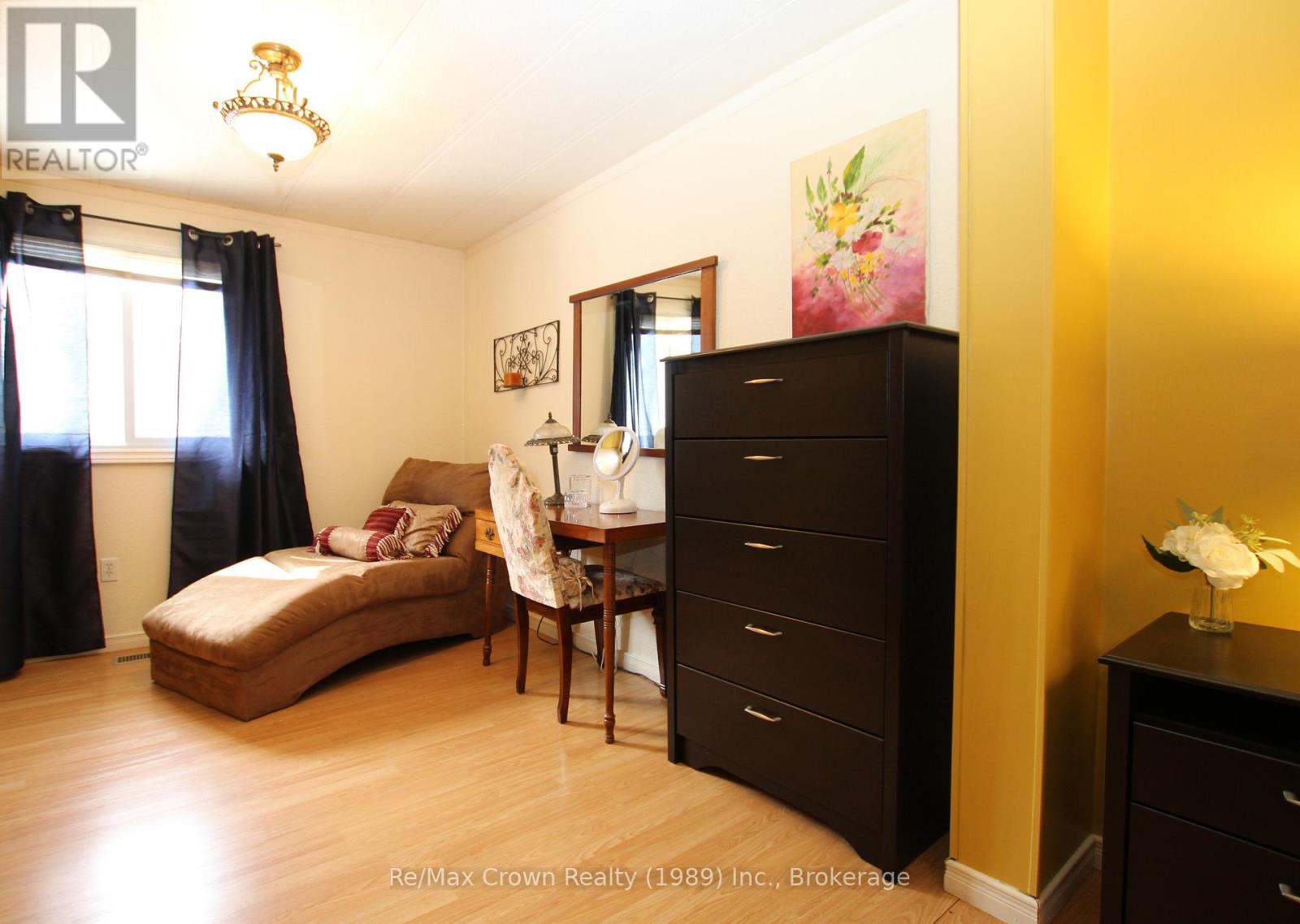 Dressing area in primary bedroom